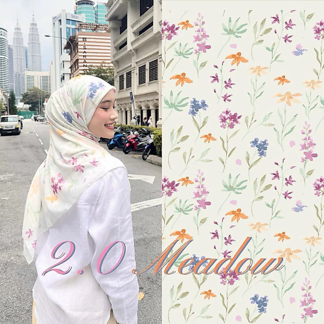 NORA - Whimsical Garden Series Scarf - 2.0 Meadow