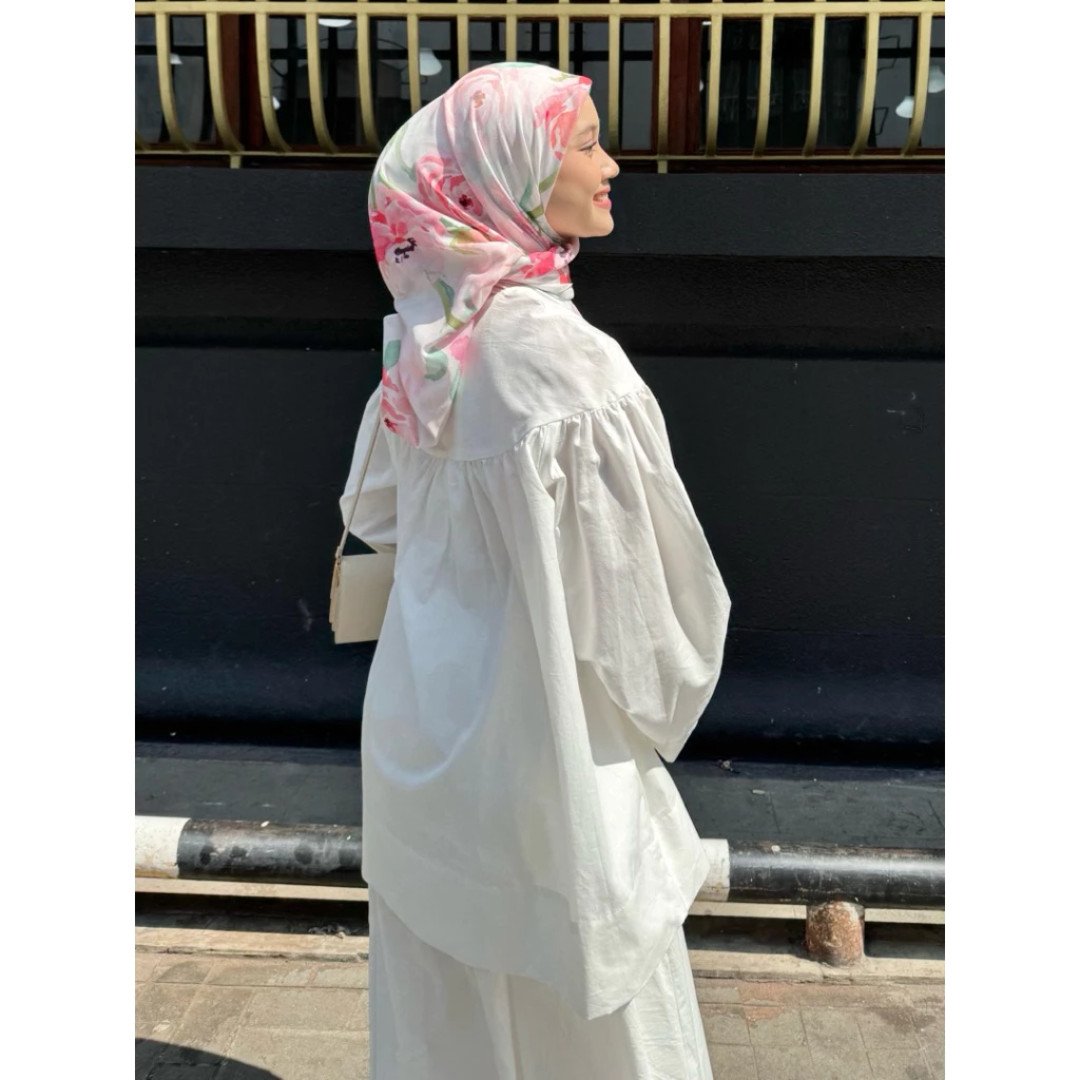 NORA Hijab - Scarf Jardin de Rose
