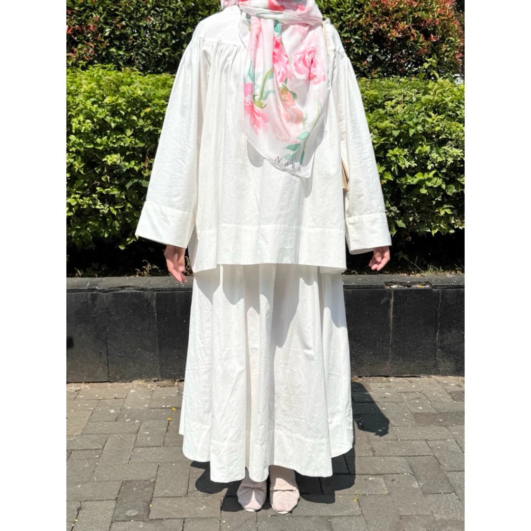 NORA Hijab - Scarf Jardin de Rose