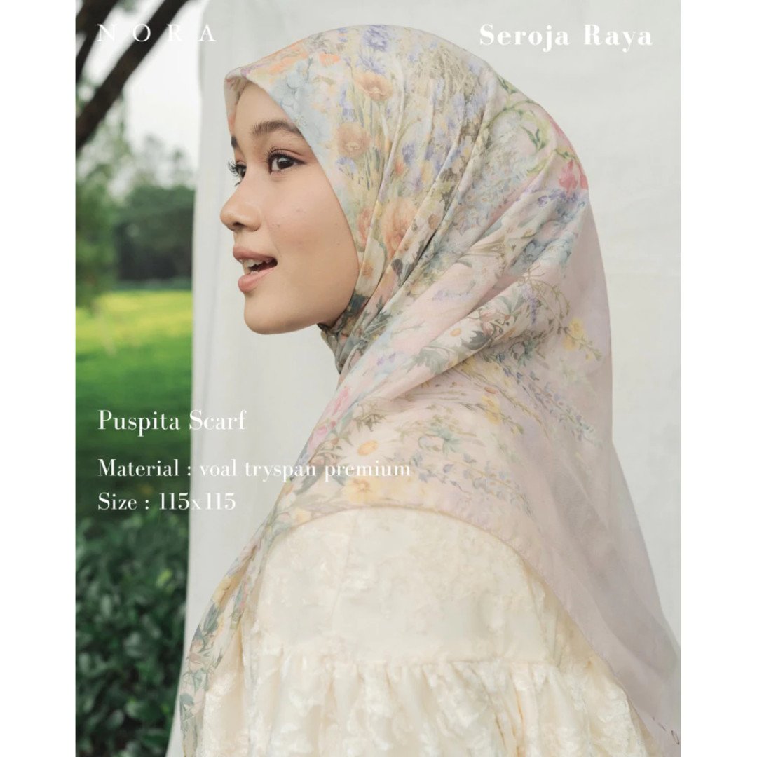 NORA - Seroja Raya 2026 - Puspita Scarf